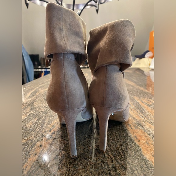 Calvin Klein, suede, heeled booties - Picture 5 of 8